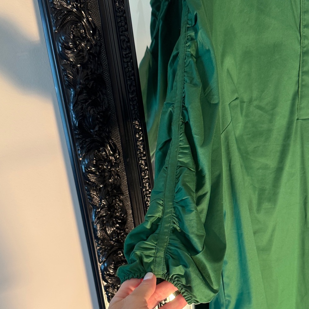 Chico's Vibrant Green 3/4 Sleeve Dress - Picture 5 of 9